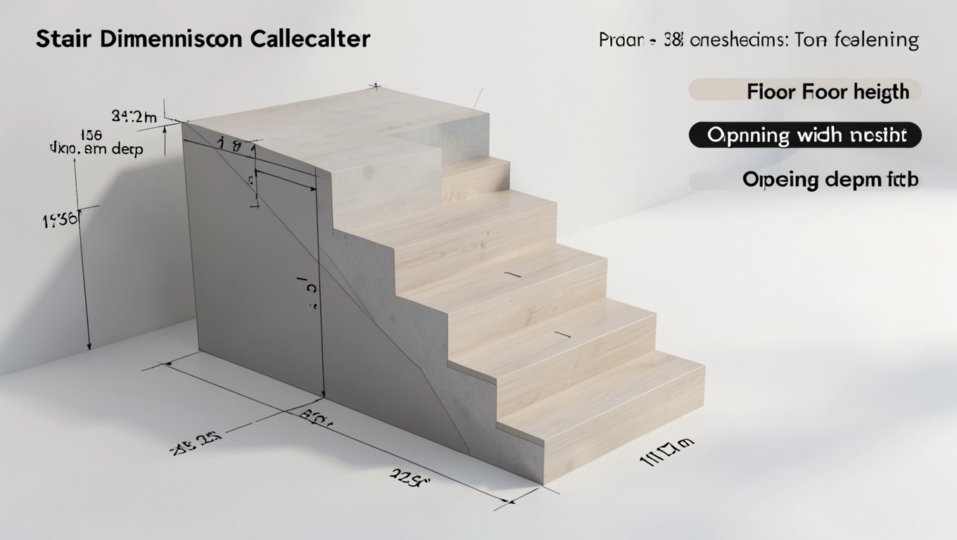 Automatyczne obliczanie wymiarów schodów online