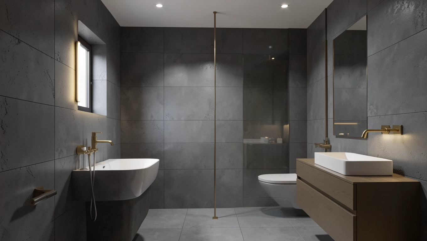 BESSCO IBLUE złoto-mat na betonie