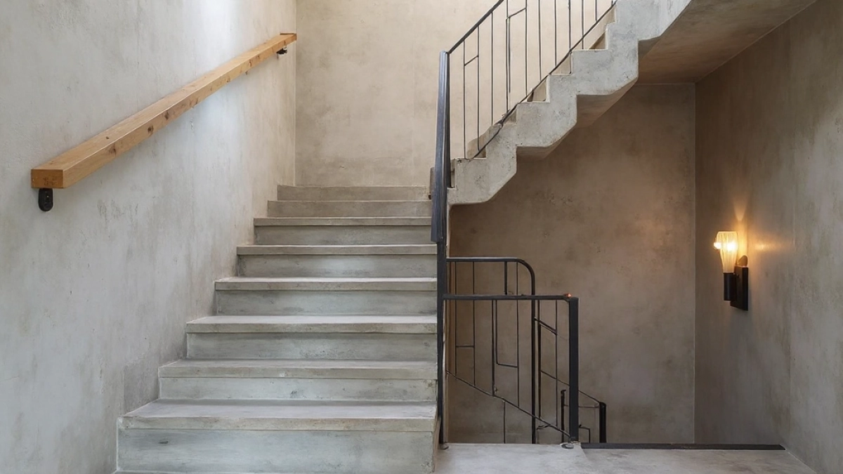 beton architektoniczny na schody wewnętrzne