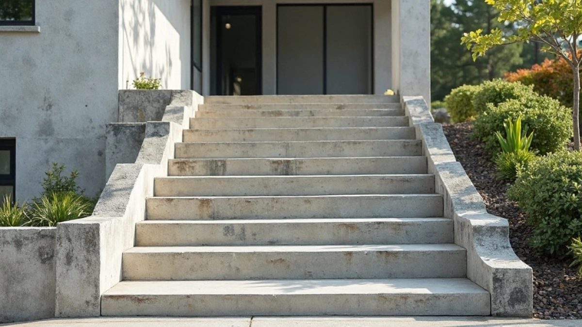 beton architektoniczny na schody zewnętrzne