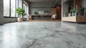 beton architektoniczny na podłodze